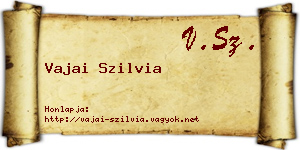 Vajai Szilvia névjegykártya